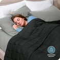 thumbnail image 3 of Bare Home 10 lbs Weighted Blanket for Kids - 40" x 60" - 210tc Twill Cotton, Black, 3 of 10