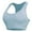 Light Blue, variant on Arlun Sports Bra for Women High Support Comfortable and Stylish Activewear for Home Yoga and Exercise Solid Color Stretch Racerback Casual Bras for All Season White XL