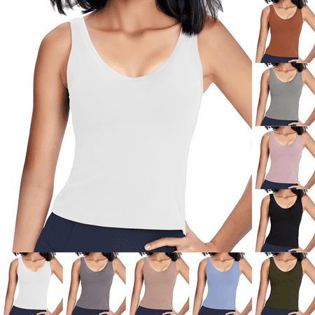Yoga Vest  Yoga Bra  Women s Sports Bras  Comfortable Strapless Bra  Women s Camisole with Chest Pad Ladies Padded Vest Without Rims Yoga Sports Vest Cup Outerwear Lounge Tank Tops  Light Blue  3XL