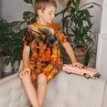 thumbnail image 4 of Balery Honeybee On Vibrant Flower Conjunto de Pijama Infantil de Manga Corta con Estampado – Ropa de Dormir de Algodón Suave-3X-Large, 4 of 5
