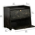 thumbnail image 6 of Vintage Double Layer Bread Box for Kitchen Counter Bamboo Bread Storage Container Large Capacity Bread Storage Bin (Antique Black), 6 of 16