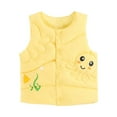 thumbnail image 2 of ATOGUTA Kids Ski Jacket Fleece Vest Sleeveless Outwear Lightweight Warm Jacket Yellow, Size 2T-10, 2 of 4