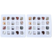 2 Boxes of Kids Mineral Specimens Natural Science Training Aid Kids Birthday Gift