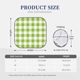 thumbnail image 3 of Picia White Green Plaid 2 Piece Car Windshield Sun Shade Foldable | Foldable Sun Shield for Front Window Blocks UV Rays and Keeps Your Vehicle Cool-Large, 3 of 7