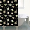 thumbnail image 4 of Pioneer Flower Floral Print Pattern Shower Curtain 72"x84", Bathroom Decorative Shower Curtain Set with 12 Hooks, Waterproof Washable, 4 of 6