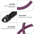 thumbnail image 4 of Correa para cámara, cuello para viajes, bandolera, liberación rápida, cuerda de escalada manual, acero inoxidable morado, 4 of 6