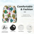 thumbnail image 2 of Kdxio Cactus And Insects Print Men's Swim Trunks with Compression Liner 7 Inch Inseam Quick Dry Swim Shorts, 2 of 5