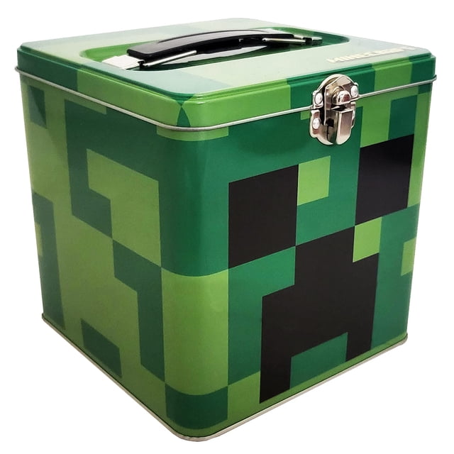 Lata de almacenamiento The Tin Box Company XL con mango Minecraft