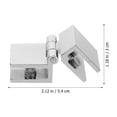 thumbnail image 3 of Miangastore 2pcs Glass Door Hinges Professional Wine Cooler Glass Hinge for Home Use, 3 of 9