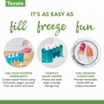 thumbnail image 6 of Tovolo Silicone Popsicle Molds with Sticks (Ocean Friends) - Ice Pop Molds with 4 Cavities for Homemade Flavored Ice Pops & Frozen Snacks - Popsicle Maker with Drip-Guards, Dishwasher Safe & BPA-Free, 6 of 7
