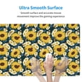 thumbnail image 4 of Xecao Sunflowers for Waterproof Mouse Pad - Extended Contour Mouse Mat, Large Gaming Mousepad Laptop Keyboard Mat with Non-Slip Rubber Base, 4 of 8