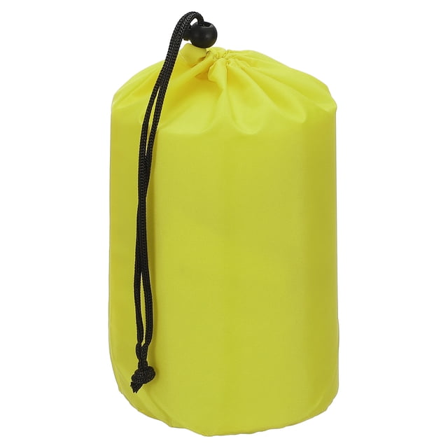 Uxcell Stuff Sack Waterproof Outdoor Storage Sack Drawstring Bag for Camping Hiking Backpacking Light Yellow 4 x 8 Inch