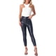 thumbnail image 2 of INSPIRAR CHIC Body sin Mangas para Mujeres Top de Cuello Halter Asimétrico L Blanco, 2 of 6