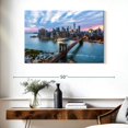 thumbnail image 3 of Elephant Stock New York Last Light Wall Art - Horizontal Canvas Wall Art - Living Room Wall Decor - Places Canvas - Purple And Brown Decor By Matteo Colombo - 39" x 26", 3 of 8
