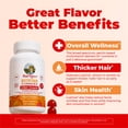 thumbnail image 6 of (3 pack) MaryRuth's Multivitamin Gummies + Hair Growth Gummies, Hair and Skin Support, Ages 18+, Peach Mango, Gluten-Free, Vegan, 60 Count, 6 of 12