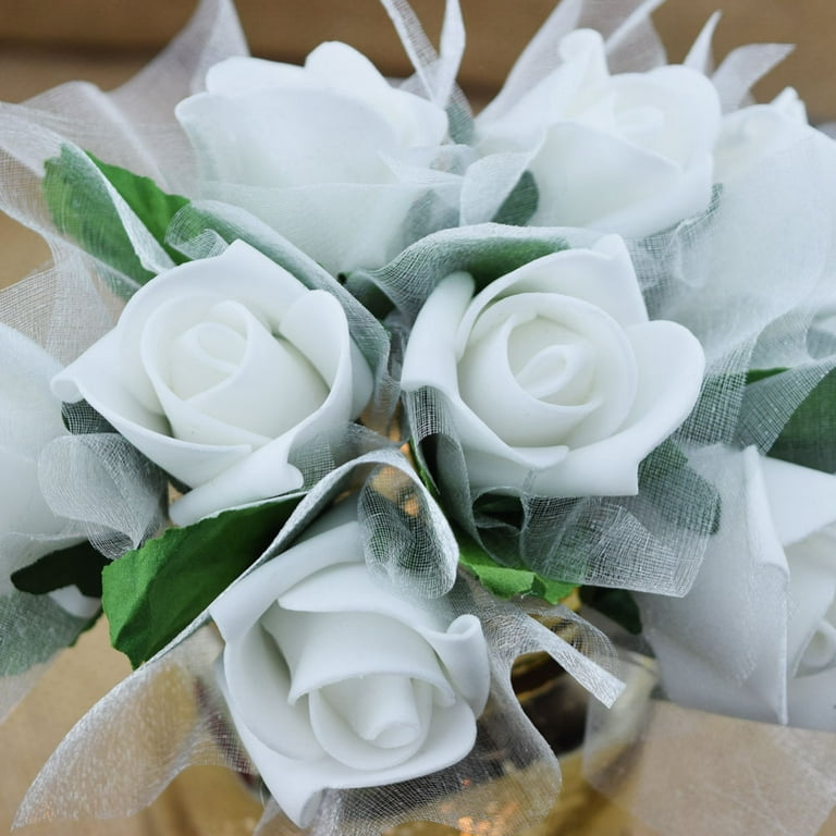 EXCEART 2 Rolls Bouquet lace Flower Arrangement Ribbons for Flower Bouquets  Wedding Decor Wedding Fa…Ver más EXCEART 2 Rolls Bouquet lace Flower