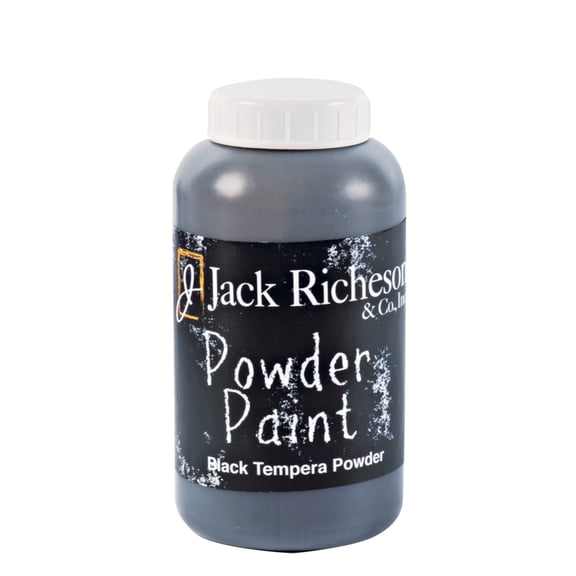 Richeson Powder Tempera Paint - Black, 1 lb Jar