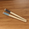 thumbnail image 4 of BambooMN Premium Reusable Japanese Bamboo Chopsticks, Polka Dot Panda, 9.5 inch - Sky and Navy Blue - 120 Pairs, 4 of 7
