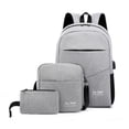 thumbnail image 4 of Bolso de hombro de tres piezas para hombre, de negocios, de tendencia de moda, mochila de ocio, bolso escolar, bolso para computadora, 4 of 4