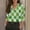 Turquoise, variant on St.Patrick's Day T-shirt Women - Irish Lucky Clover 3/4 Sleeve Shirt, Fashion Shamrock Green Shirt, Costume for St.Patrick's Day|Style STurquoiseS