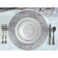 thumbnail image 5 of " OCCASIONS " 40 Pieces Pack / Centerpiece Placemats Washable Easy to Clean PVC Heat-resistand Vinyl Table Mats (Aspen Shiny Silver), 5 of 5