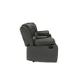 thumbnail image 4 of Home Theater 4 Seat Recliner Sofa with Cup Holders, Grey, 4 of 7