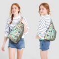 thumbnail image 2 of Cute Cartoon Cat Sling Backpack - Funny Paw Pattern Shoulder Bag (Adorable Pet Design, Lightweight & Durable), 2 of 4