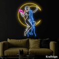 thumbnail image 3 of Craftnamesign Girl Moon Neon Sign, Girl Room Wall Art, Reading Room Decor, 3 of 4