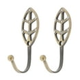 thumbnail image 2 of 2 uds. Simple aleación hoja diseño cortina correa Tieback hebilla ganchos para el hogar Bronce Zulema Retención de la cortina, 2 of 8