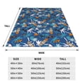 thumbnail image 3 of Honeii Hawaiian Style Print Fleece Blanket - Throw Blanket for Bed, Sofa, Couch, Camping, and Travel , Microplush Ultra Soft Warm Blanket-60"x50", 3 of 7