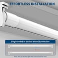 thumbnail image 3 of JESLED 10Pack T8 LED Bulbs 4FT Fluorescent Replacement,Type A+B,14W 2450LM 5000K Daylight White, Plug & Play or Ballast Bypass, Frosted Cover, 3 of 8