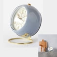thumbnail image 3 of Battery Operated Desk Alarm Clocks with Light,Retro Silent Analogue Small Clock,Table Bedside Alarm Clocks Decor, 3 of 4