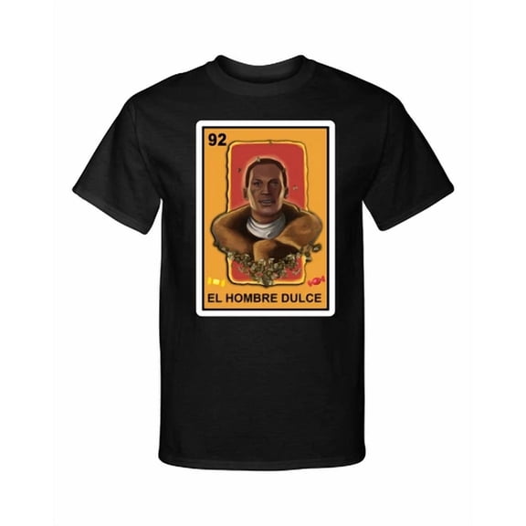 Reprint Rare The Candyman El Hombre Dulce Loteria Mexican Bingo Tarot Card Graphic Tee Shirt