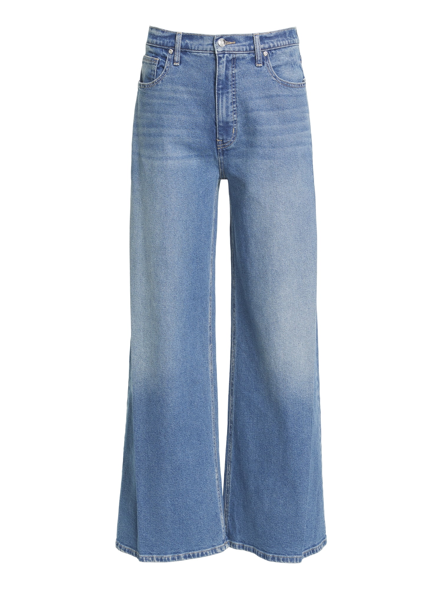 Sofia Vergara Women's and Women's Plus Pleated Wide Leg Jean, Sizes 0-26W
