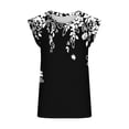 thumbnail image 4 of Nmnitkp Plus Size Tank Tops for Women Summer Casual Floral Crew Neck Sleeveless Shirts Loose Fit Pleated Tunic Tops S-2XL, 4 of 4