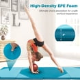 thumbnail image 5 of Topcobe 10' x 4' x 2" Folding Exercise Mat with Hook and Loop Fasteners, Easy to Clean Gym Mat, Gymnastics Equipment for Activity Play, Blue, 5 of 7