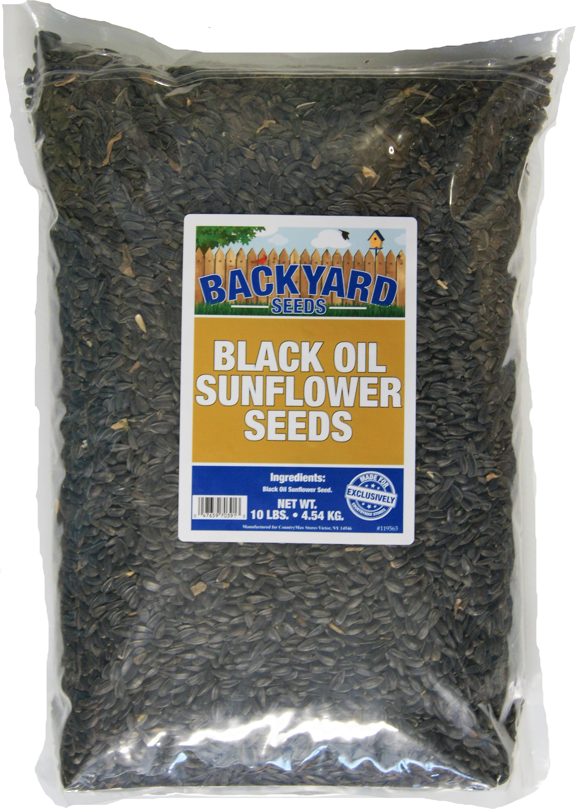 Backyard Seeds Black Oil Sunflower 10 Pounds