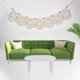thumbnail image 4 of Tassel Woven Wall Hanging Boho Chic Boho Home Geometric Art Decor, Beautiful Light Elegant, 110 x 20cm, 4 of 4