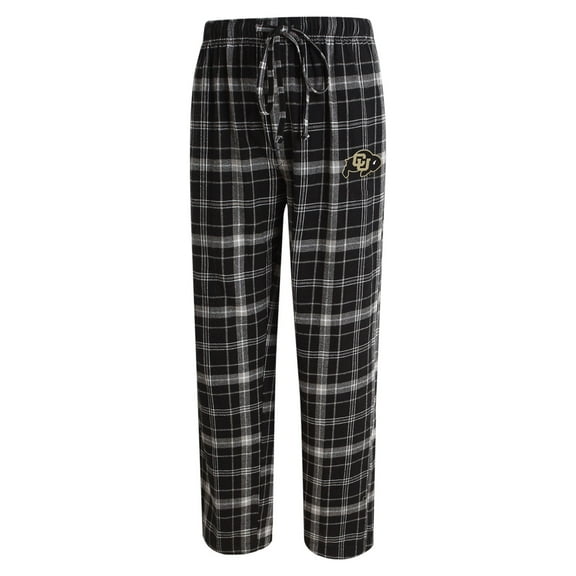 Men's Concepts Sport Black/Gray Colorado Buffaloes Ultimate Flannel Pants