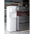 thumbnail image 4 of Muhub Cold & Hot Water Cooler Dispenser, White Bottom Loading Water Cooler Dispenser, Holds 3 or 5 Gallon Bottle, Anti-Scalding Design and Storage Cabinet, Child Safety Lock for Home, Office Use, 4 of 8