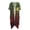 Colorful Geometric Floral, variant on HELLHERO Casual Loose Long Kimono Swimsuit Cover Up for Summer Polyester Lightweight Bathing Suit Cover Up Green American Flag