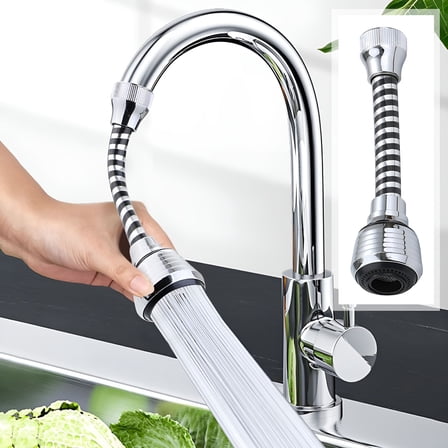 HIBIBUD Kitchen Faucet Sprayer with 360 Degree Rotating Hose,Easy Install Water Saving Device for Daily Cleaning and Maintenance