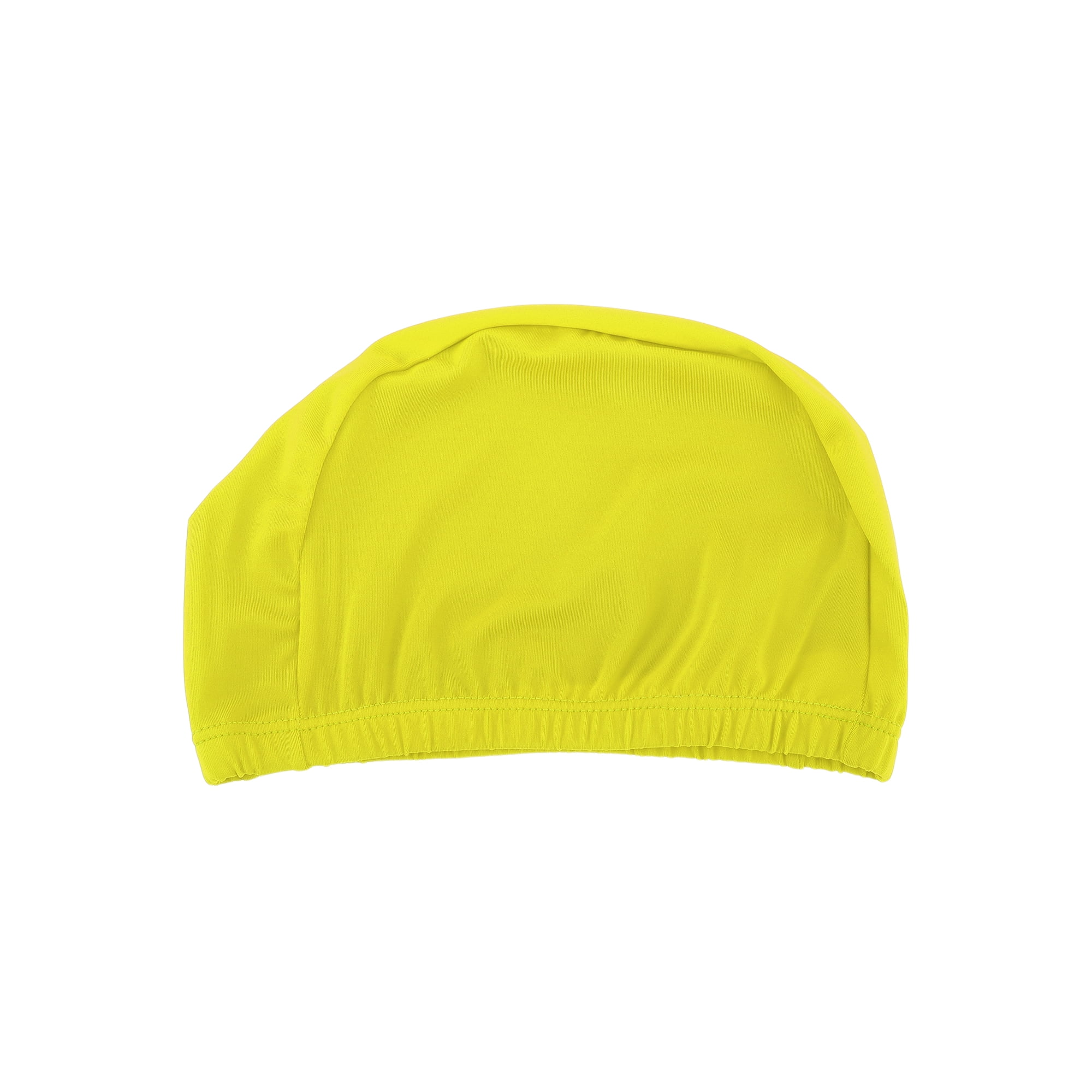 Unique Bargains Elasticity Swim Cap Measuring for Comfortable Fit Lemon Yellow