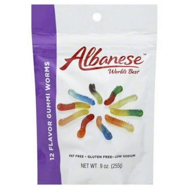 Albanese 12 Flavor Mini Gummi Worms, 9 oz