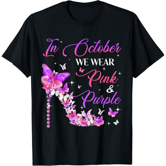 Butterfly Domestic Violence & Breast Cancer Awareness T-Shirt