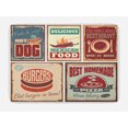 thumbnail image 1 of Retro Bath Mat, Nostalgic Tin Signs and Mexican Food Prints Aged Advertising Logo Style Artistic Design, Non-Slip Plush Mat Bathroom Kitchen Laundry Room Decor, 29.5 X 17.5 Inches, Multi, Ambesonne, 1 of 2