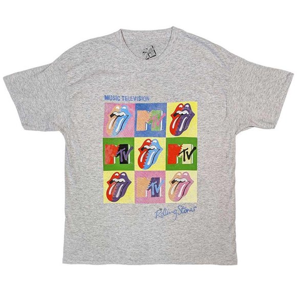 MTV Adult Warhol Squares The Rolling Stones T-Shirt