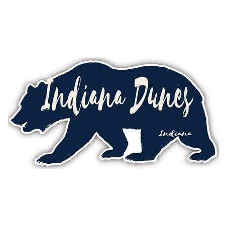 

Indiana Dunes Indiana Souvenir 3x1.5-Inch Fridge Magnet Bear Design