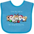 thumbnail image 3 of Inktastic KiniArt Christmas Pomeranians Boys or Girls Baby Bib, 3 of 4