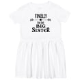 thumbnail image 3 of Inktastic Finally I'm the Big Sister Girls Toddler Dress, 3 of 5